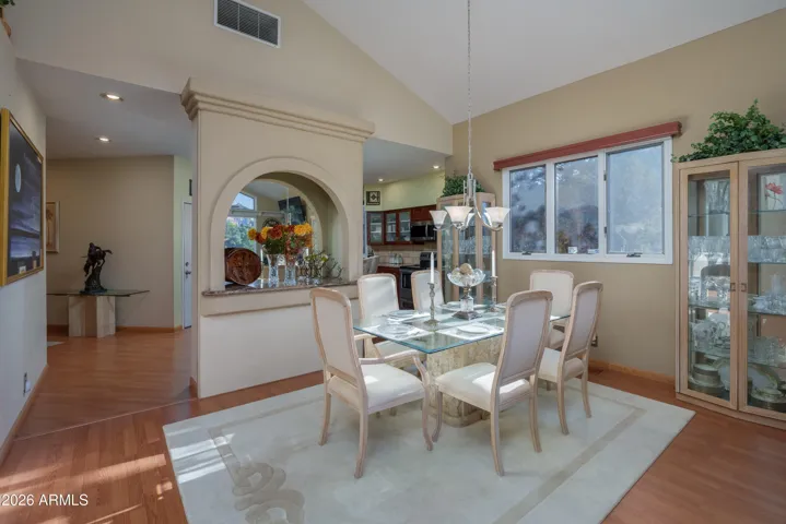 dining room area next to the living room