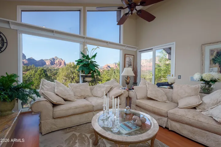 living room has a patio
