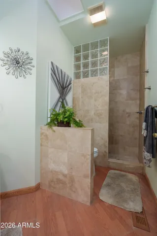 2nd bathroom has walk-in shower