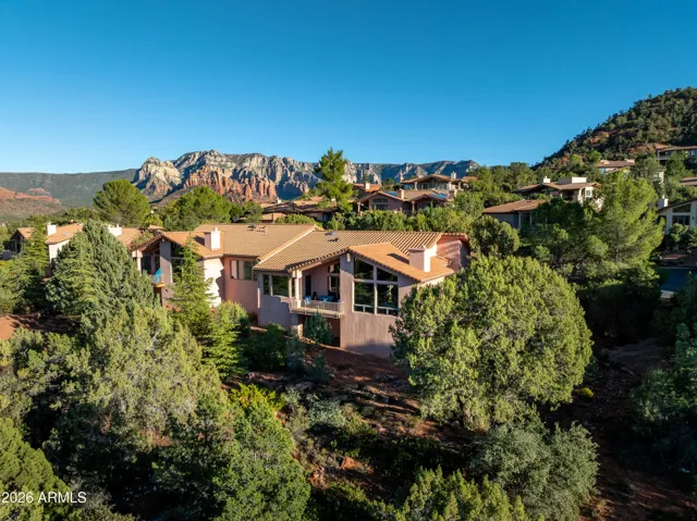 large windows help show off the red rock views