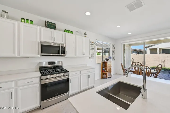 The open kitchen.