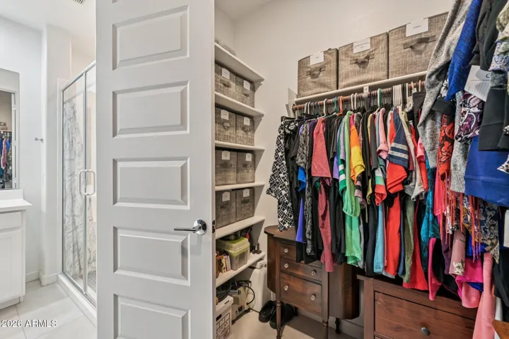The master bedroom closet.
