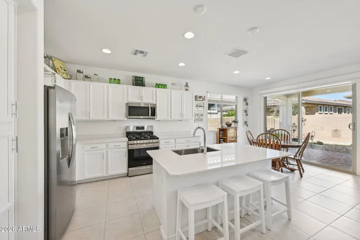 The open kitchen.