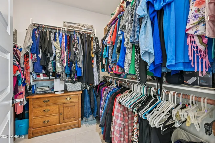 The master bedroom closet.