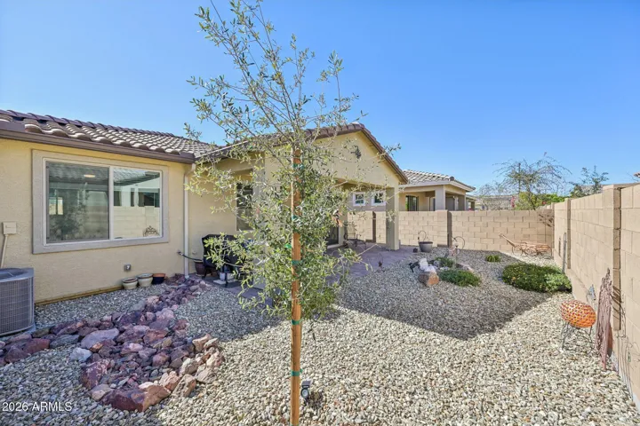 The back of the home.
