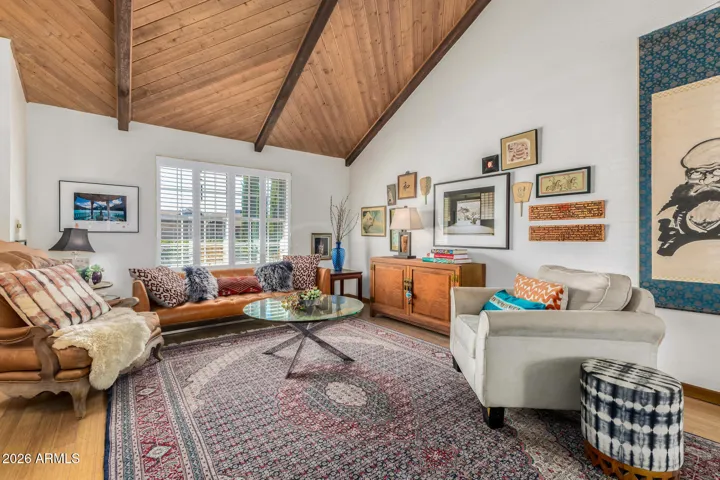 Formal dining/living room option.