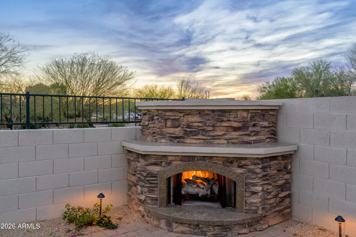 Backyard Fireplace