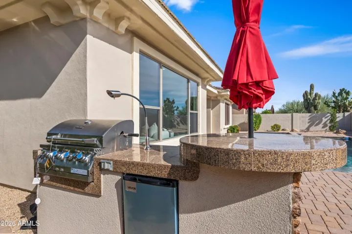 New Built in fridge and BBQ