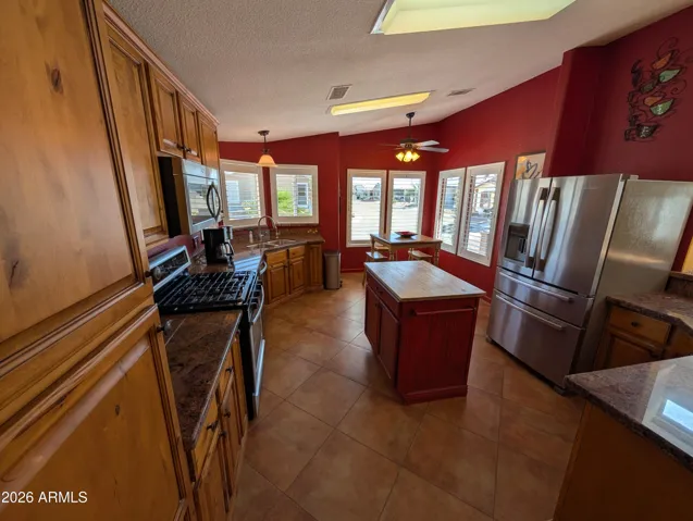 Large well lit kitchen