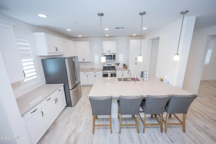 Kitchen over looks the Great Room