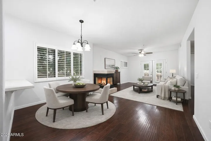 Featuring a cozy gas fireplace!
