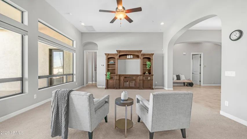 Expansive Windows Frame Serene Desert Views