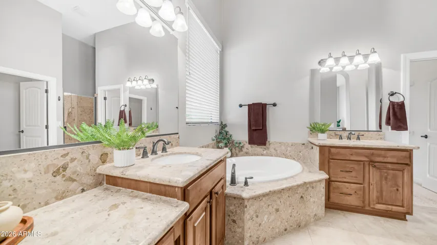 Elevated Dual Vanity Design