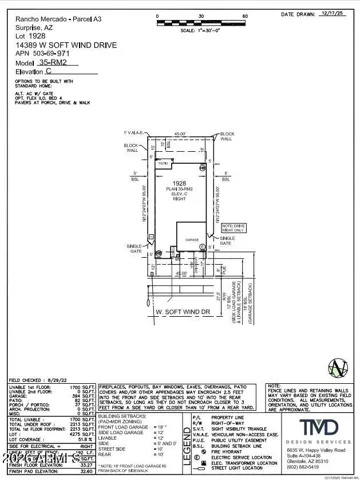 14389 W Soft Wind Drive Preliminary Plot Plan