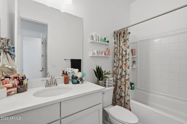 Quartz Counters at this secondary bathroom