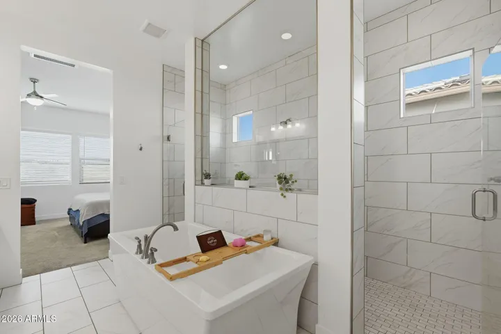 Estate Sized Owners Bath with the 2 way entry