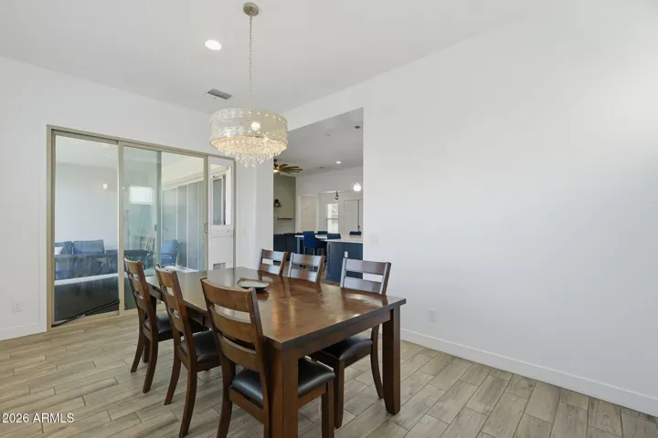 Formal Dining Space with a second slider