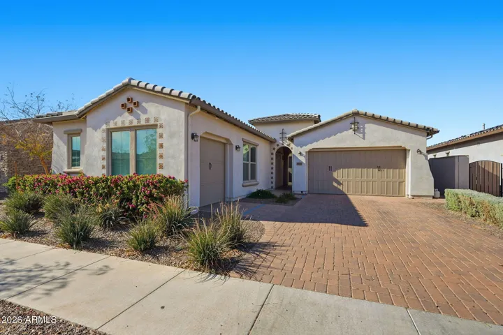 No Concrete Driveway here at this Eastmark Estate Series Home