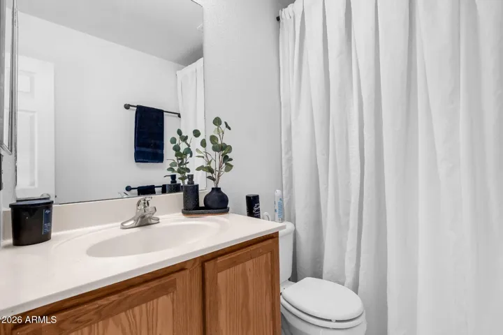Guest bathroom with a tub &shower