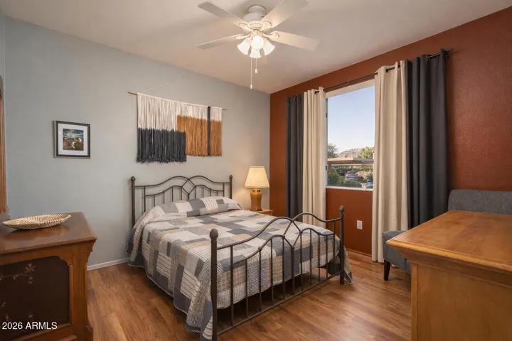 Primary bed split from guest room
