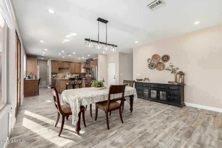 Inviting dining area with natural light and easy flow to the kitchen.