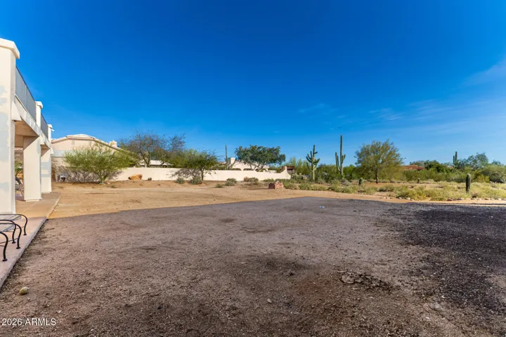 Generous lot with open space ready for customization or future enhancements.