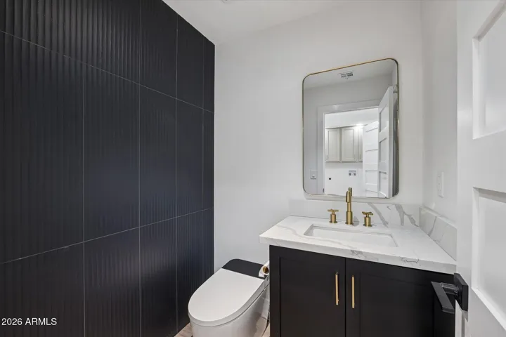 Stylish Main-Level Powder Room