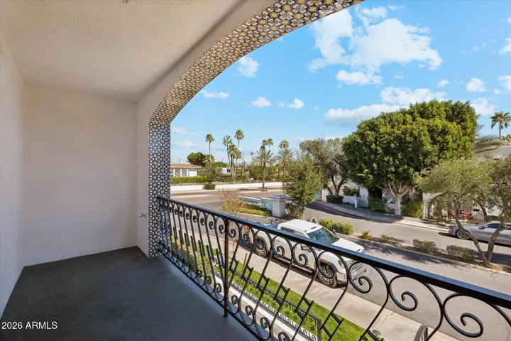 Upstairs Private Balcony