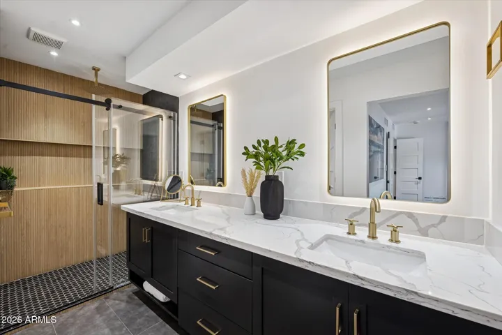 Upstairs Secondary Primary Suite Resort- Style Bathroom
