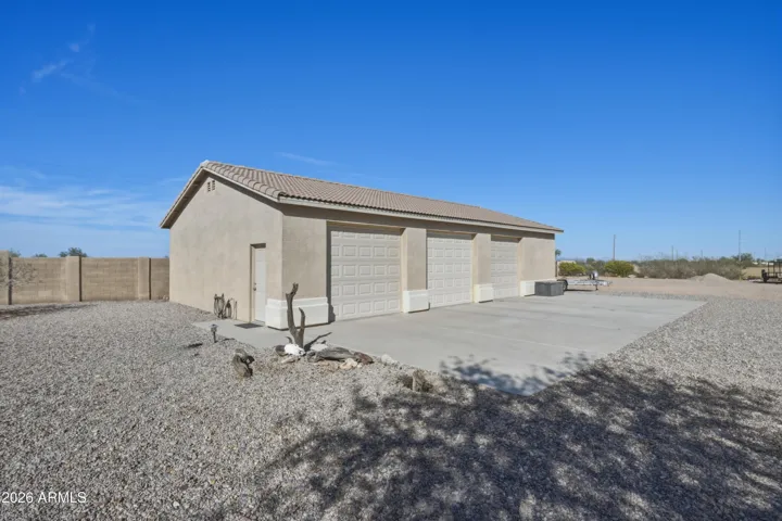 Detached 3 car garage/workshop