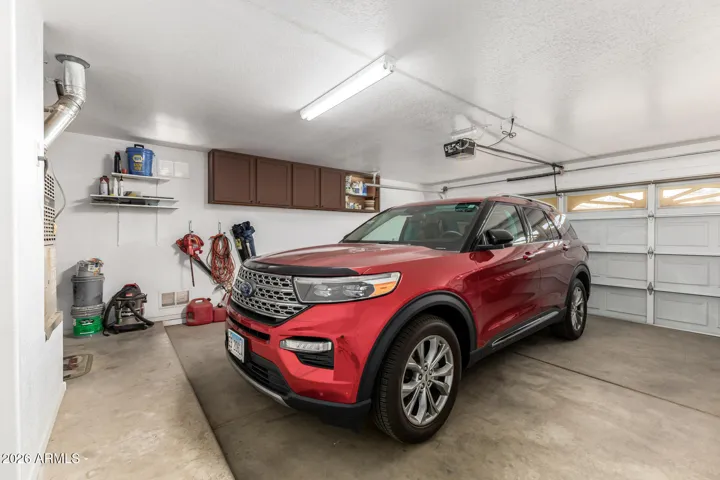 2 car garage with plenty of space for storage