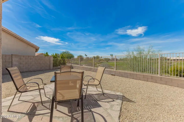 Backyard facing Hole 17 on Coyote Lakes Golf Course