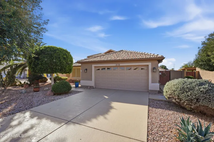 Genrous driveway and home approach.