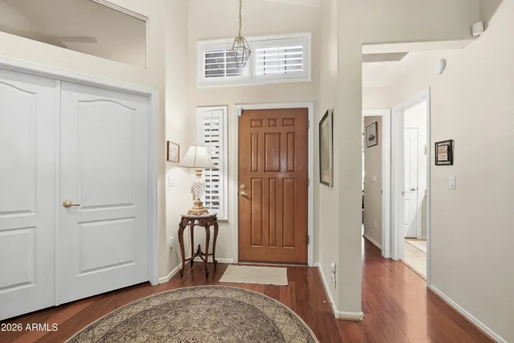 Entrance open into separate foyer area.