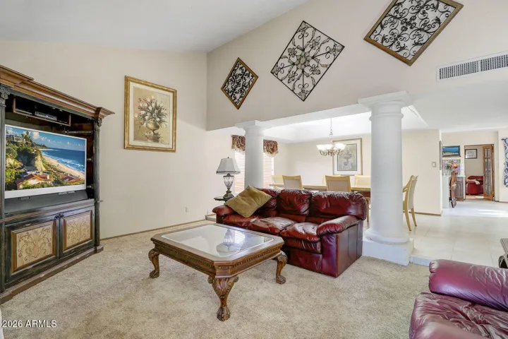 Classic lines in this living room