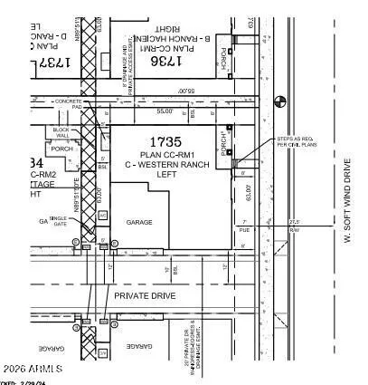 14624 W Soft Wind Drive Preliminary Plot Plan