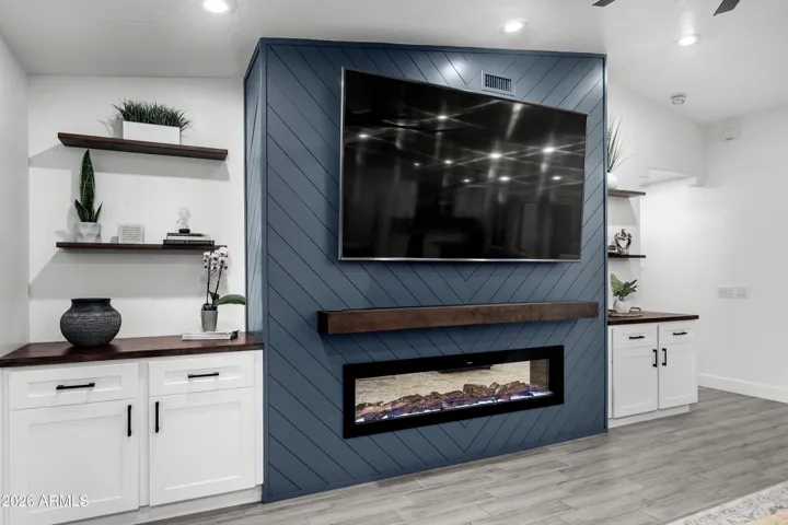 Built in entertainment center