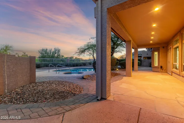 Covered patio.