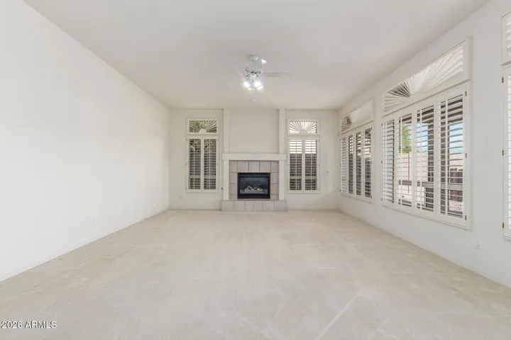 Vast living room space.