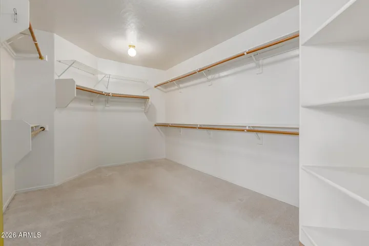 Primary bedrooms enormous walk-in closet.