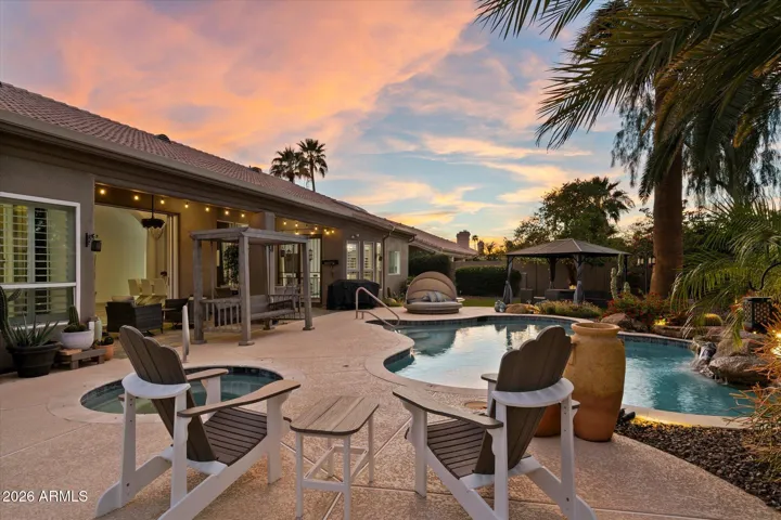 Heated pool and spa