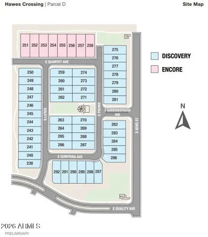 Hawes Crossing Site Map