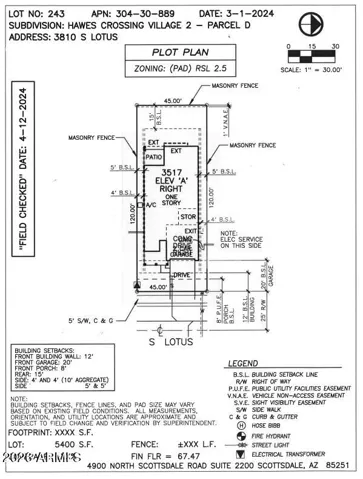 3810 S Lotus Preliminary Plot Plan