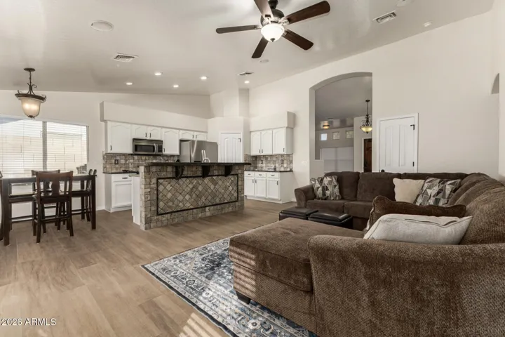 Open living/kitchen