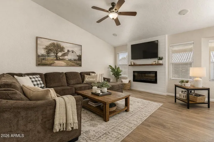 Staged living room