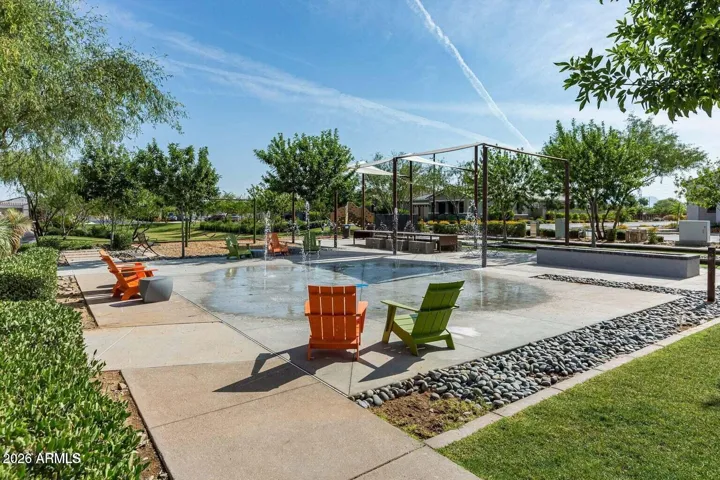 Community shots with splash pad
