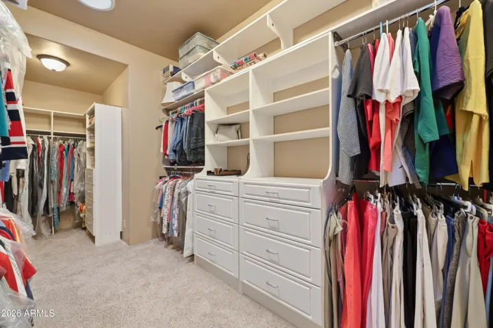 Master bedroom closet