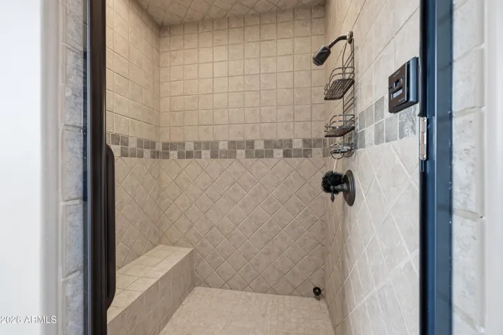 Master shower