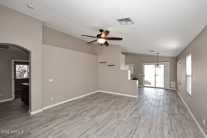 Neutral colors to coordinate with your colors and decor. Easy to maintain with tile in main living areas.