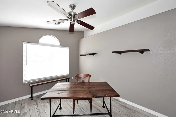 Situated next to front door, work from home office or a light and bright den.